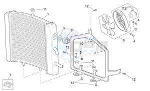 Scarabeo 125-200 e3 (eng. piaggio) drawing Water cooler