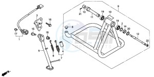 RVF750R drawing STAND