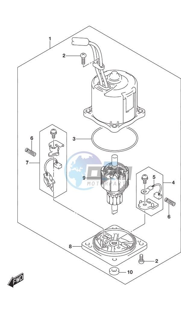 PTT Motor w/Transom (X or XX)