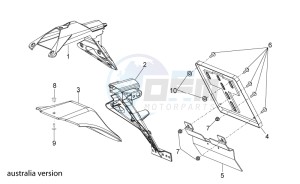 RSV 4 1000 APRC R ABS USA drawing Rear body III