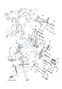 MT07 700 (1WSA) drawing STAND & FOOTREST