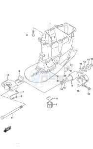 DF 250AP drawing Drive Shaft Housing w/Transom (X)