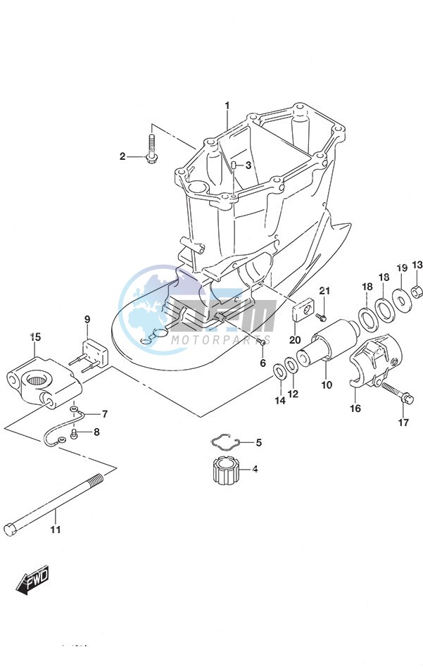 Drive Shaft Housing w/Transom (X)