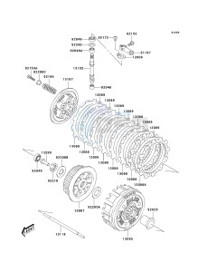 KSF 400 A [KFX400) (A1-A3) [KFX400) drawing CLUTCH-- A1_A2- -