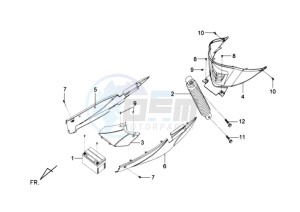 MIO 50 SPORT 45KMH drawing REAR SUSPENSION - COWLING