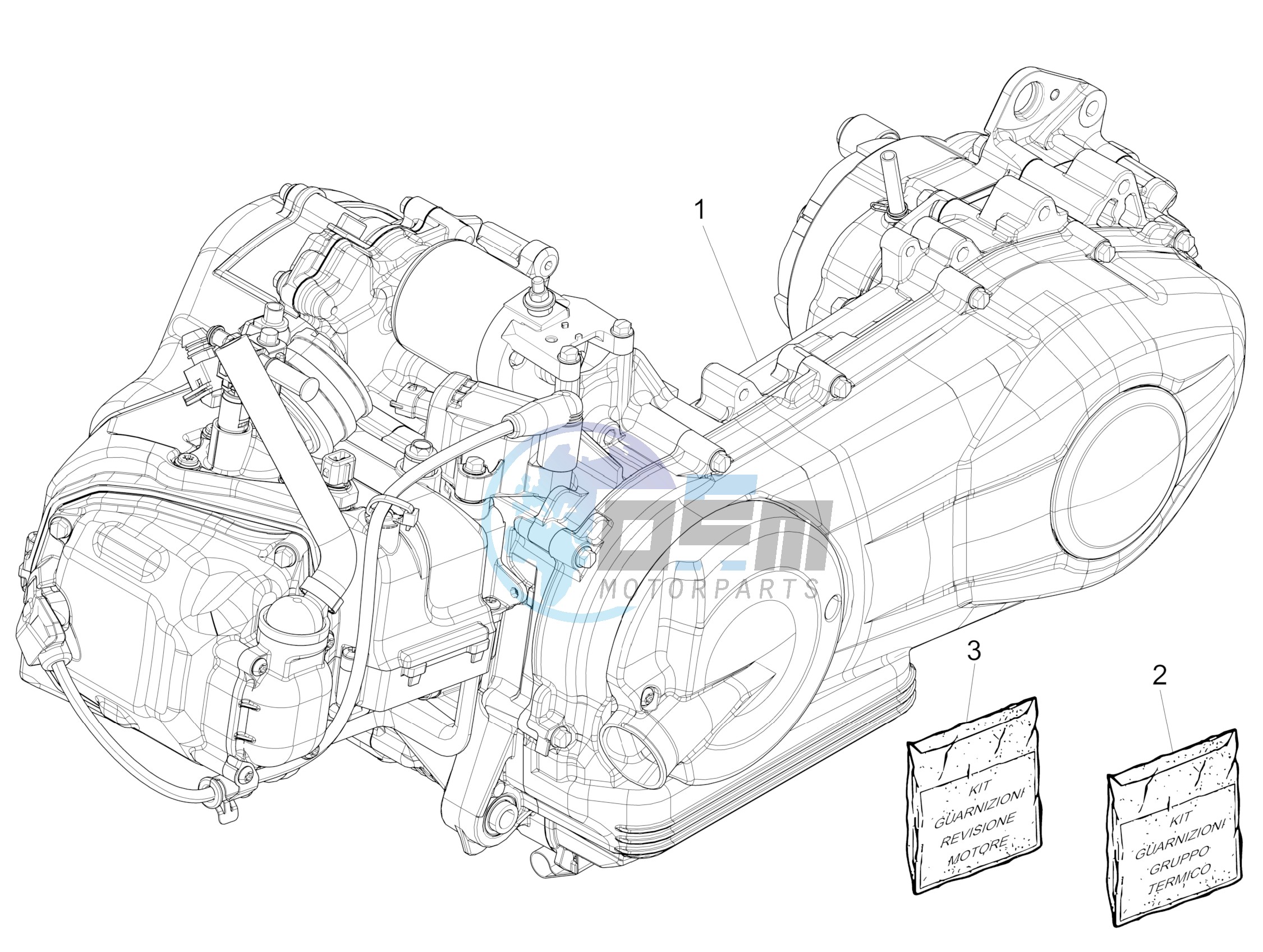 Engine, assembly