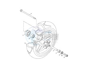 YW BW'S 125 drawing FRONT WHEEL