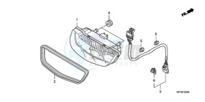 TRX420FPAA Australia - (U / PS) drawing TAILLIGHT