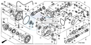 TRX420FEA Australia - (U / 4WD) drawing FRONT FINAL GEAR