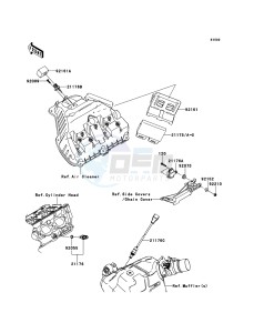 NINJA_ZX-10R ZX1000JEF FR XX (EU ME A(FRICA) drawing Fuel Injection