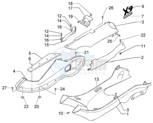 X9 200 Evolution 180 drawing Side coverings-Spoiler