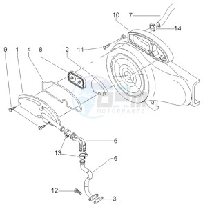 Liberty 50 4t RST ptt (F) France drawing Secondairy air box