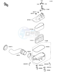 KAF 540 D [MULE 2020] (D1) [MULE 2020] drawing AIR FILTER