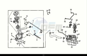 ORBIT III 50 (XE05W2-EU) (E5) (M1) drawing FUEL TANK