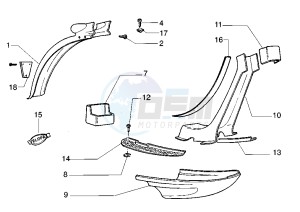 VELOFAX 50 drawing Side covers-Rear mudguard