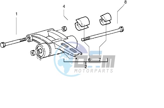 Swinging arm