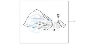 CB600FC drawing REAR SEAT COWL COOL WHITE