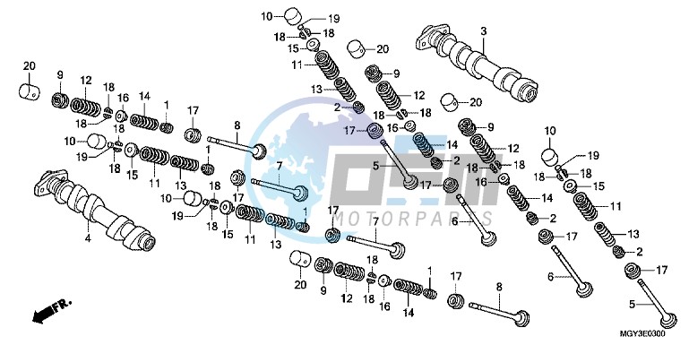 CAMSHAFT/VALVE (FRONT)