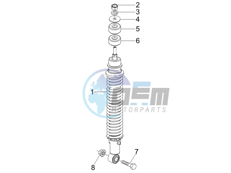 Rear suspension - Shock absorbers