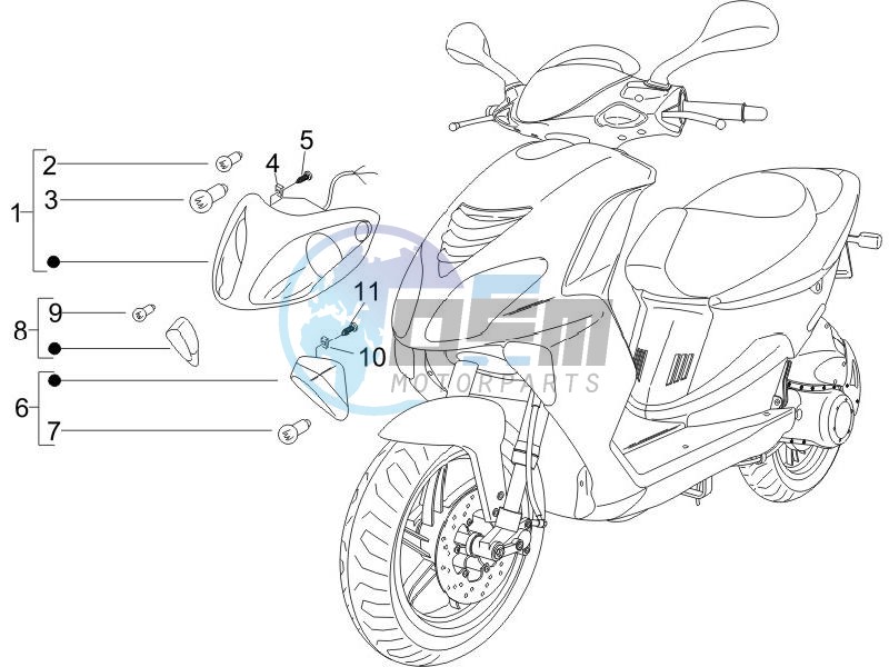 Head lamp - Turn signal lamps