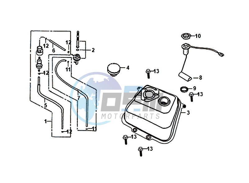 FUEL TANK / FIDDLE II 50 (25 KM/H) (AF05W4-NL) (E4) (L8-M0)