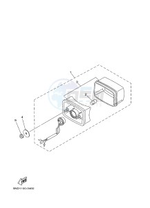 YFM350FWA YFM35FGD GRIZZLY 350 4WD (1NS8 1NS9) drawing TAILLIGHT