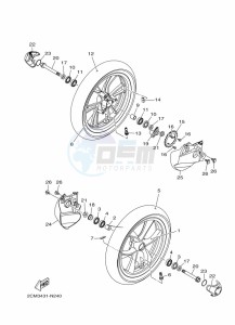 GPD125-A NMAX 125 (BV3C) drawing REAR WHEEL