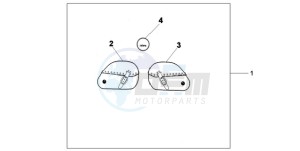 VT750CA9 Australia - (U / MME ST) drawing LEATHER SADDLE BAG SET