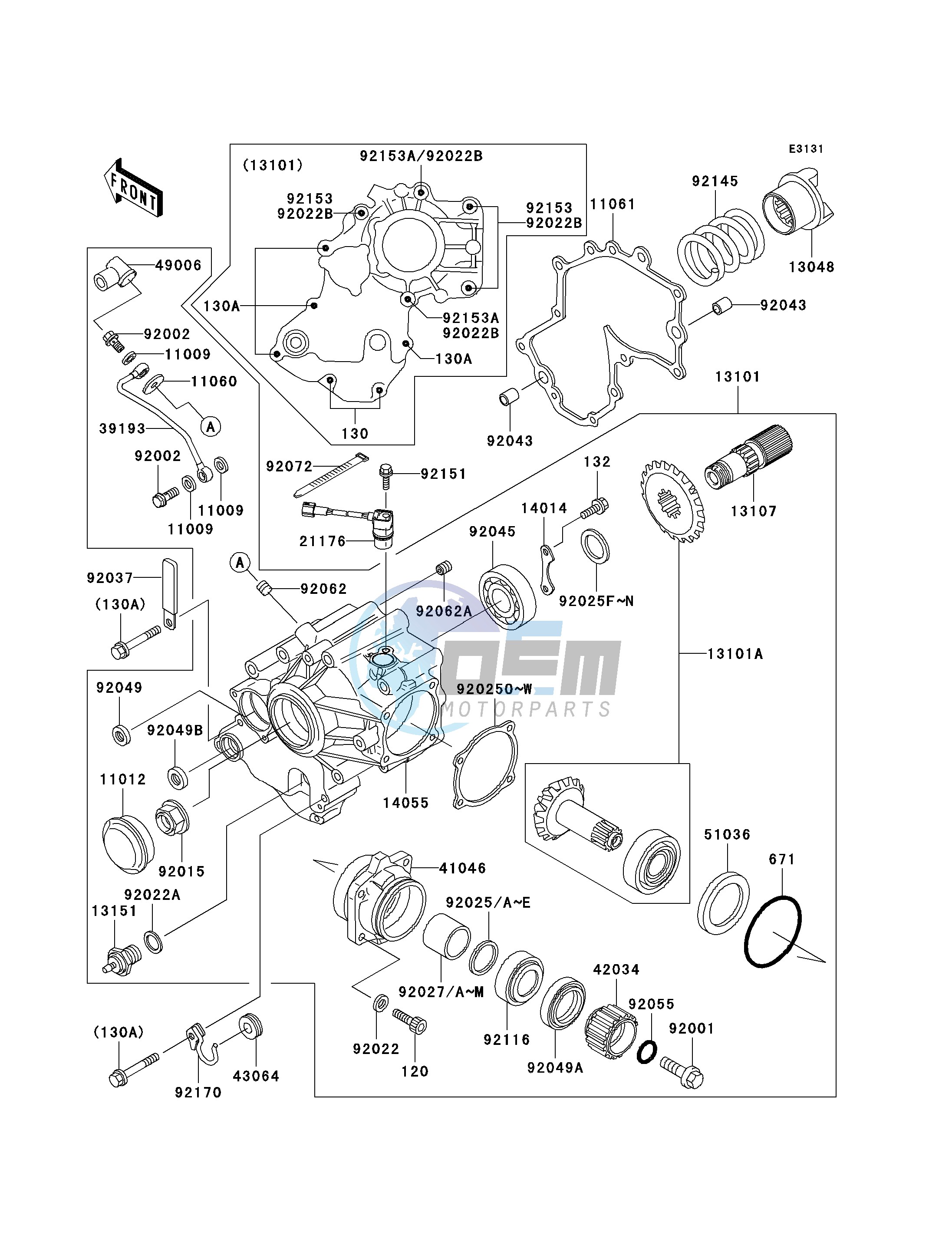 FRONT BEVEL GEAR