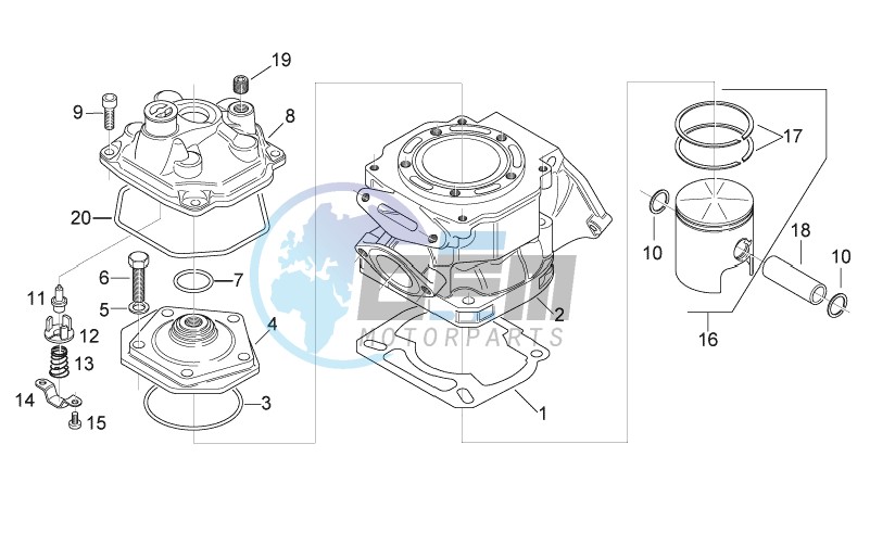 Cylinder - Head - Piston