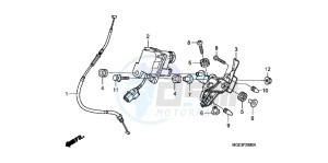 VFR1200FDD VFR1200F Dual Clutch UK - (E) drawing SERVO MOTOR