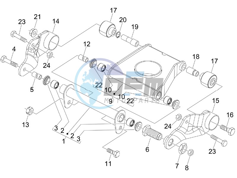 Swinging arm