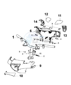 DJANGO 125 ALLURE drawing HANDLEBAR ROD