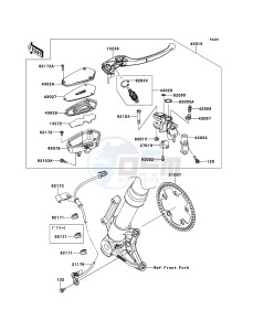 Z1000_ABS ZR1000EBF FR XX (EU ME A(FRICA) drawing Front Master Cylinder