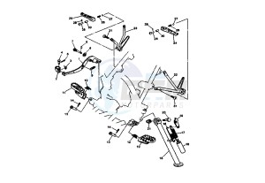 DT RE 125 drawing STAND- FOOTREST