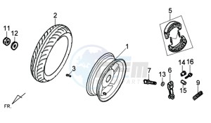 ORBIT II 50 drawing REAR WHEEL