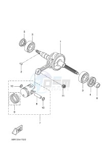 NS50 NITRO (1PH2) drawing CRANKSHAFT & PISTON