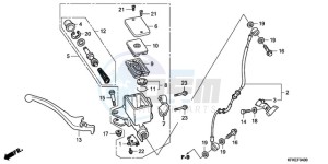 VTR2509 ED / LL MK drawing FRONT BRAKE MASTER CYLINDER