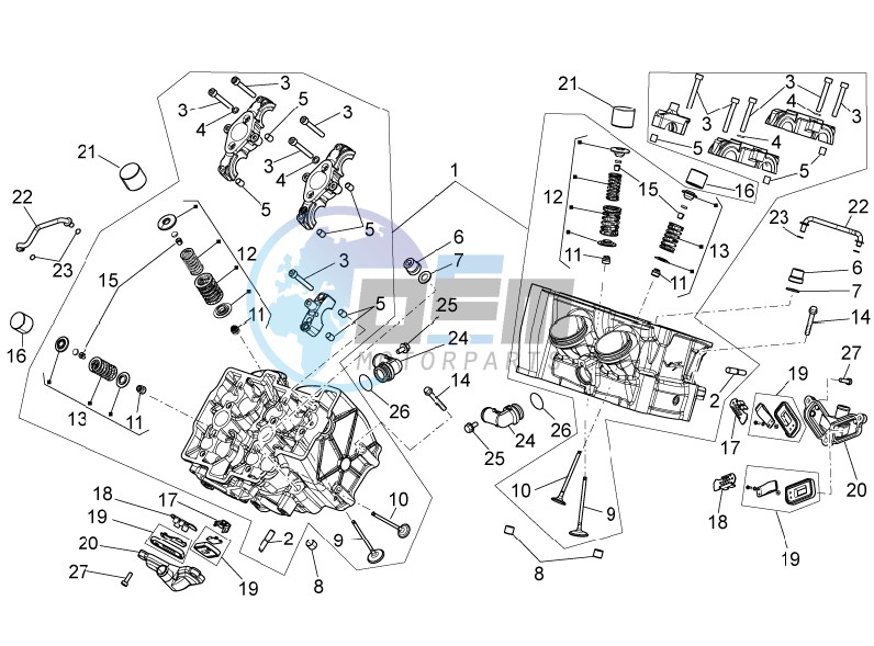 Cylinder head - valves