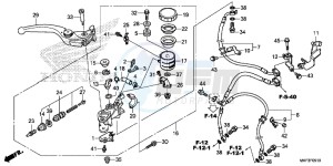 CBR1000S1H 2ED - (2ED) drawing FRONT BRAKE MASTER CYLINDER (CBR1000RA/ S1/ S2)