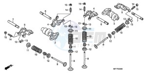 XL700V9 F / CMF drawing CAMSHAFT/VALVE