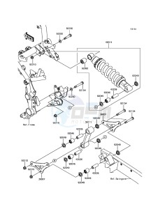 Z900 ABS ZR900BHF XX (EU ME A(FRICA) drawing Suspension/Shock Absorber