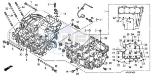 CBR1000RA9 France - (F / ABS CMF HRC MKH MME) drawing CRANKCASE