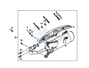 MIO 50I 45KMH (L8) EU EURO4 drawing EXHAUST