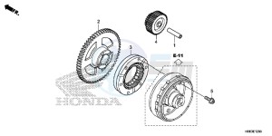 TRX500FA5G TRX500FA Europe Direct - (ED) drawing STARTING GEAR