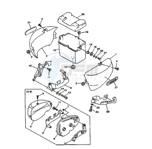 XV DX VIRAGO 535 drawing SIDE COVER