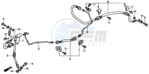 FES250 FORESIGHT drawing REAR BRAKE PIPE