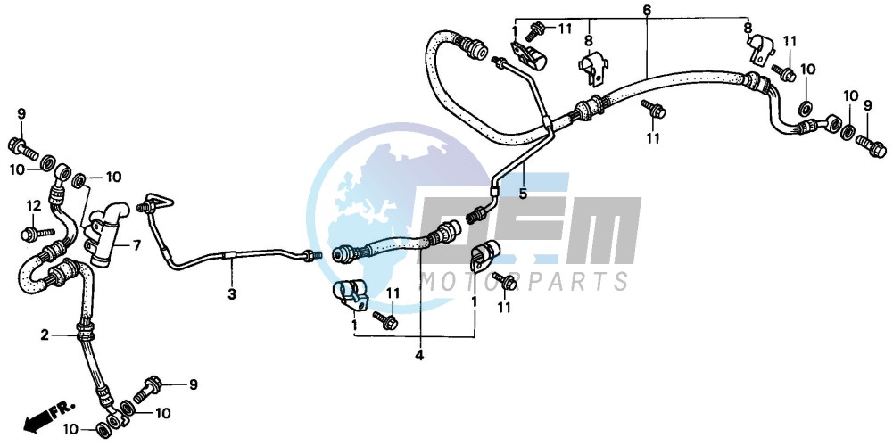 REAR BRAKE PIPE