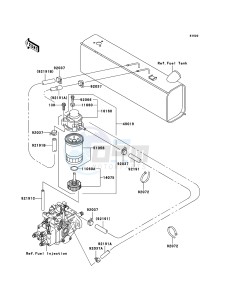 MULE 3010 DIESEL 4x4 KAF950B6F EU drawing Fuel Pump