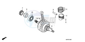 CBF125MD CBF125M UK - (E) drawing CRANKSHAFT/PISTON